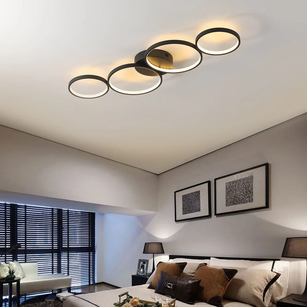 Lampes boutique -Lampes boutique INORINGSCEILINGBK INOLEDS CIRCLE CEILING LAMP LIFESTYLE 2